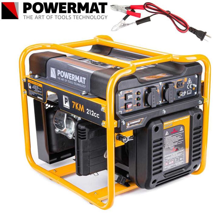 POWERMAT Agregat Prądotwórczy Generator Inwertorowy3500w PM-AGR-3500IM