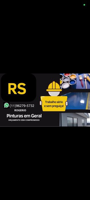 Pinturas em geral somente aos finais de semana