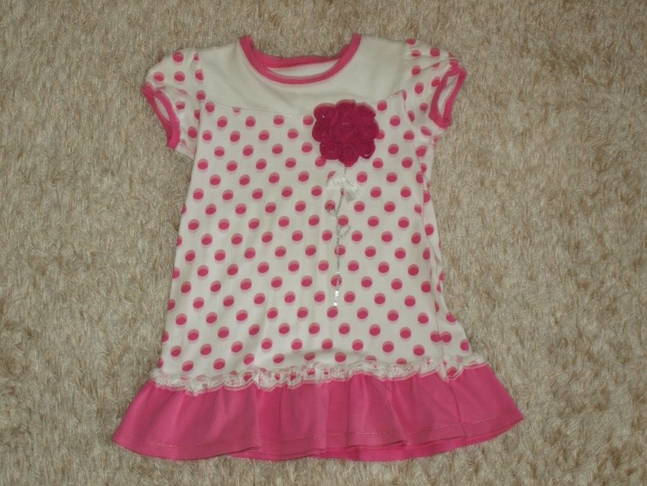 Tunika z falbanką i aplikacją r. 122