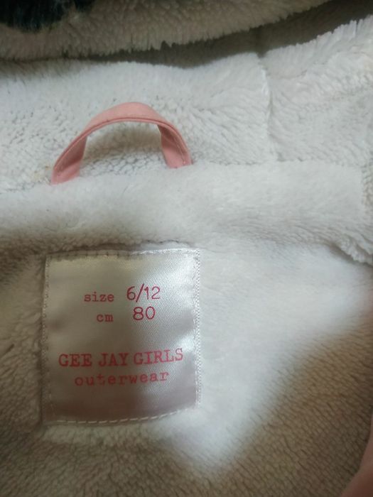 Детская зимняя куртка для девочки 1-2 года полномерная розовая тёплая