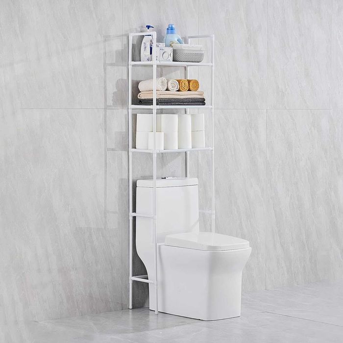 Estante para cima da sanita ou cesto - aproveita espaços -BRANCO/PRETO