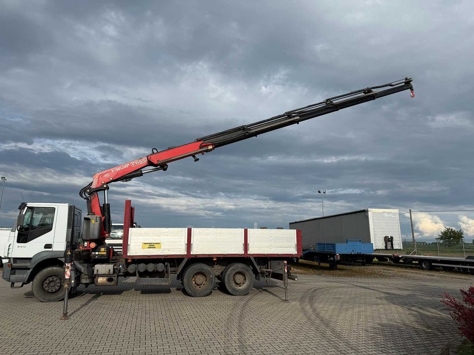 IVECO TRACKER ,hds FASSI 360 DXP.25 + JIBB XP.26, 6x4 , 9,6 tony ...