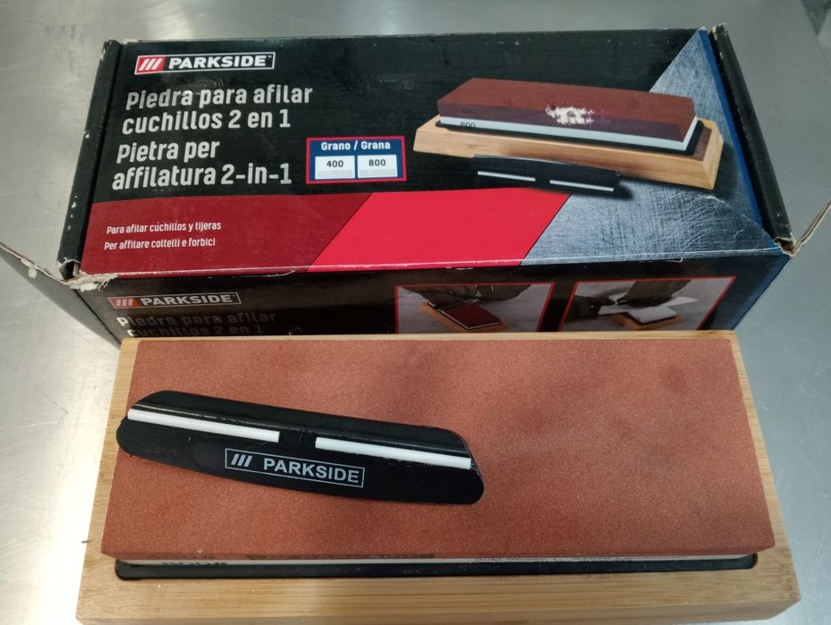 Pedra dupla para afiar facas