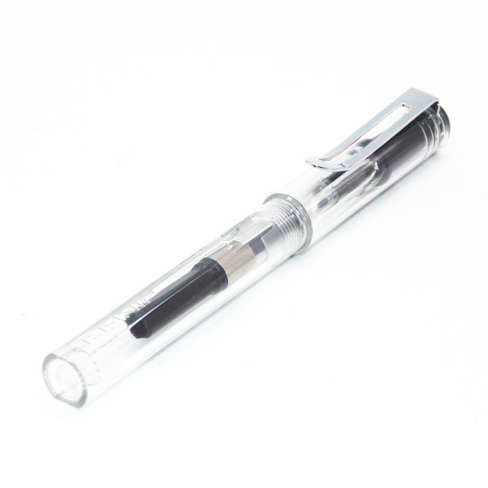 Caneta de Tinta Permanente (Aparo/Tinteiro) Transparente (Nova)