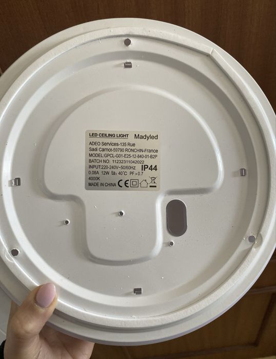 Candeeiro LED leroy merlin