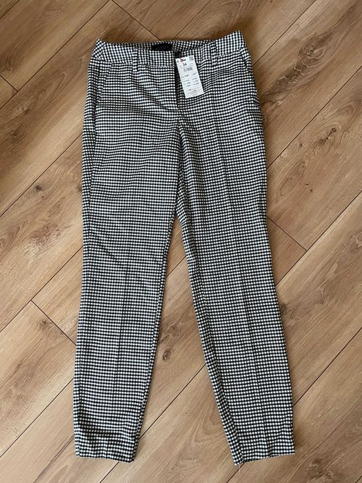 Nowe spodnie 7/8 pepitka Mohito rozmiar XS