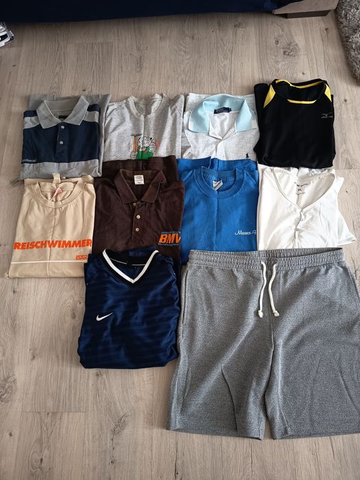 Paka zestaw ubrań męskich XL spodnie bluzy koszulki