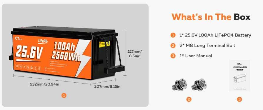 Lifepo4 CTOLITY 24V 100Ah smart BMS з bluetooth