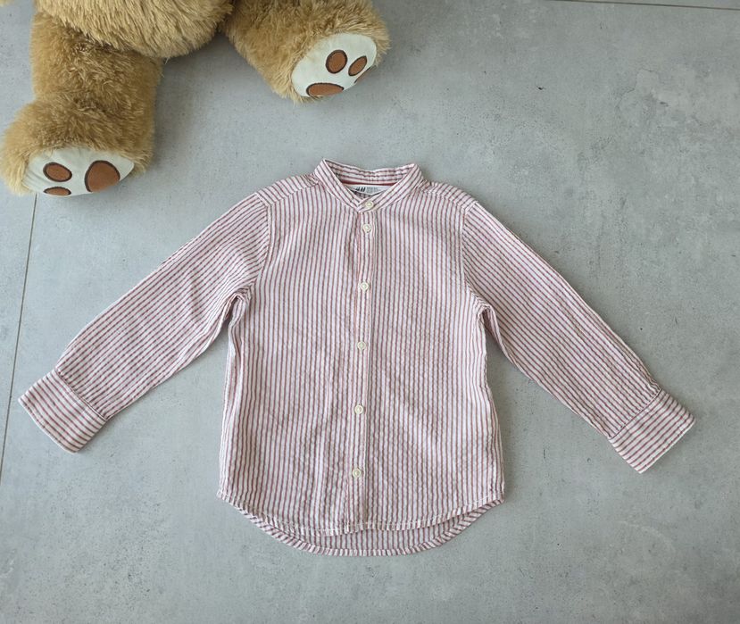 Koszula długi rękaw H&M na stójce 104 stójka