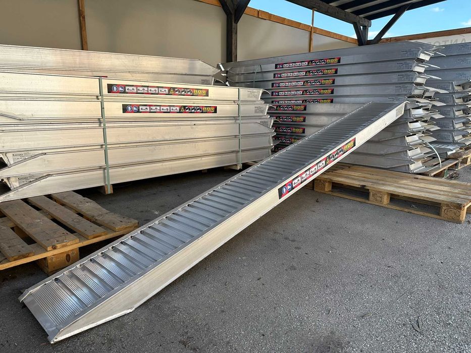 Najazdy Aluminiowe, Certyfikowane do Załadunku DARMOWA DOSTAWA, Wiele Modeli od 1 do 44 Ton + CE i Gwarancja 12mc