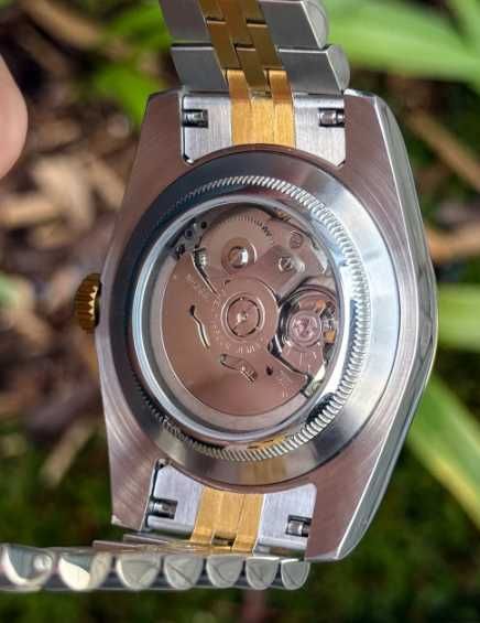 Seiko MOD Datejust Złoty Czarny Two-Tone Jubilee Custom NOWY
