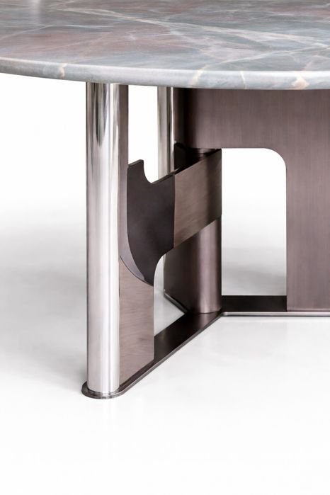 Mesa de Jantar em Quartzito Natural Jadore – Elegância Intemporal