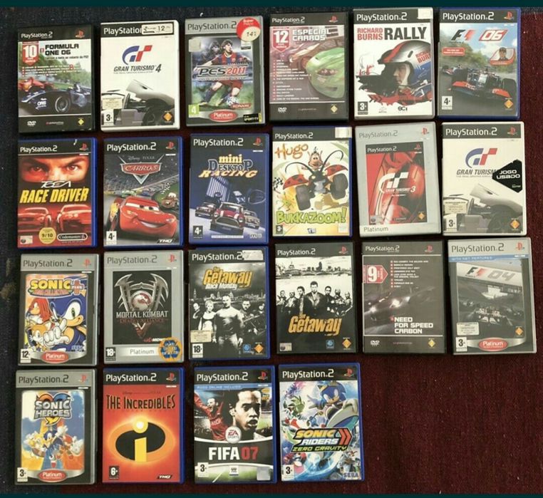 Playstation 21 videojogos ORIGINAIS para PS2
