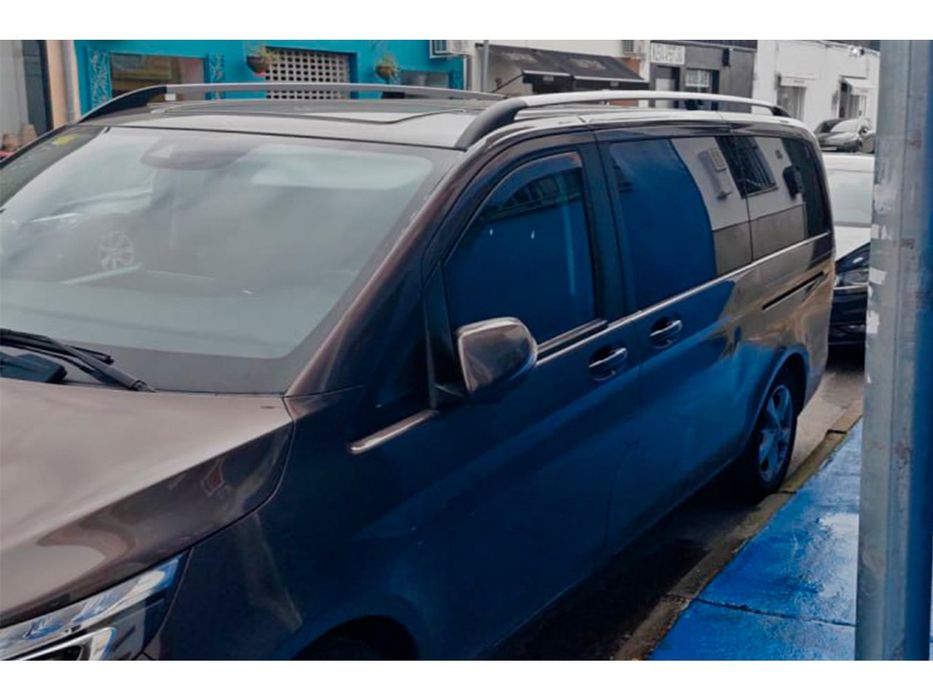 Mercedes Vito W639 2004-2014 Рейлінги Хром метал ніжки Середня Довга