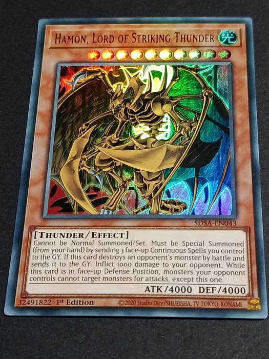 Yu-Gi-Oh! 1.ª Edição 'Sacred Beasts Bundle' (3 Ultra Rares) - TN19-007/008/009 - Uria, Hamon & Raviel - Structure Deck: Sacred Beasts - Cartas de 2020