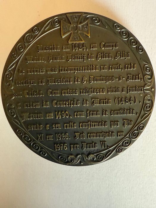 Medalha de Broze - Santa Beatriz da Silva
