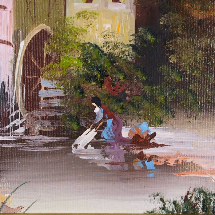 Óleo sobre tela emoldurado e assinado