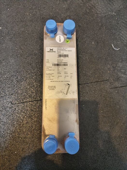 Płytowy wymiennik ciepla do pompy ciepla Hexonic RH422-20 R32 R290