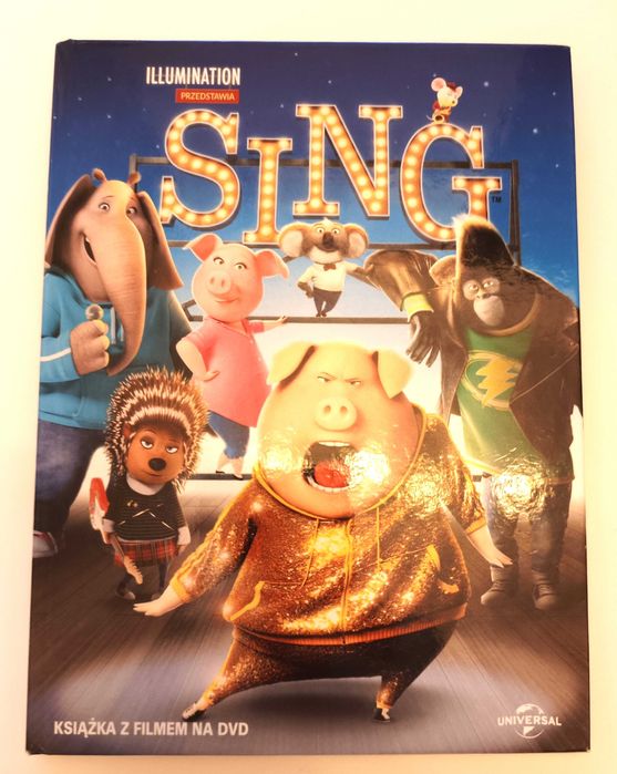 DVD Sing, komedia  dla dzieci: polska, English, Magyar, Czech, Greek