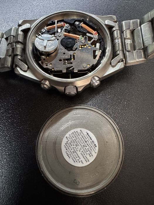 Sprawny Męski tytanowy zegarek Lorus V657-X007 kwarcowy