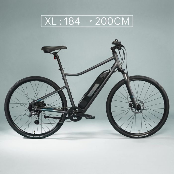 BICICLETA DE TREKKING ELÉTRICA RIVERSIDE 500 E CINZENTO