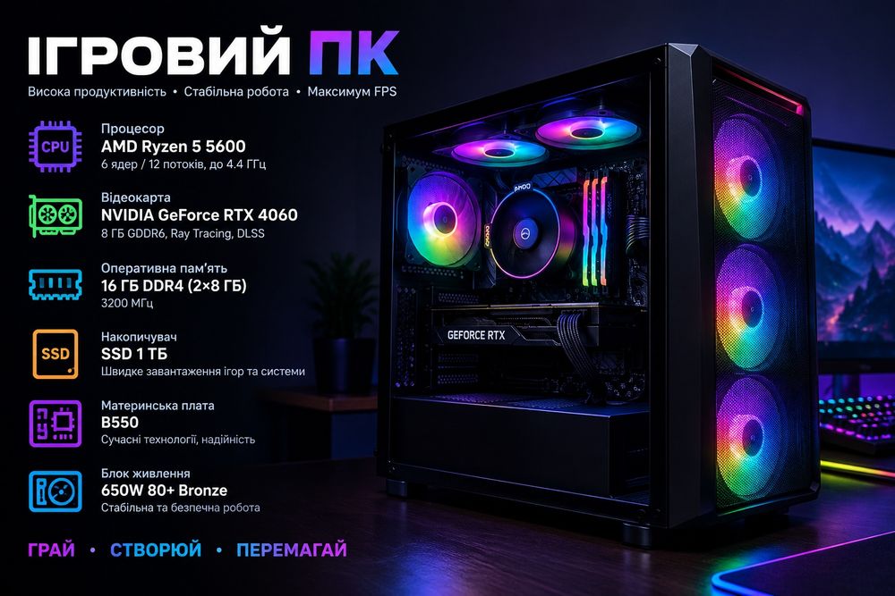 Збірка пк і налаштування