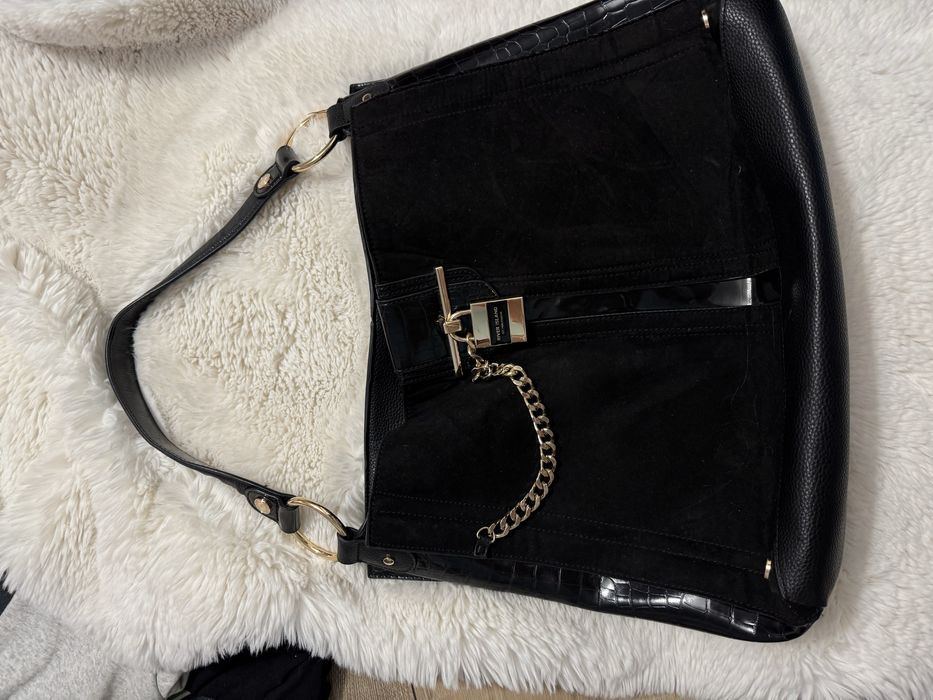 Torebka czarna shopper River Island