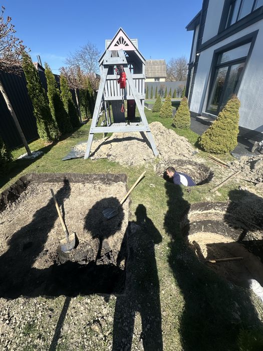 Септик під ключ, київська область, монтаж 1/2 дні, комуникации, кільця