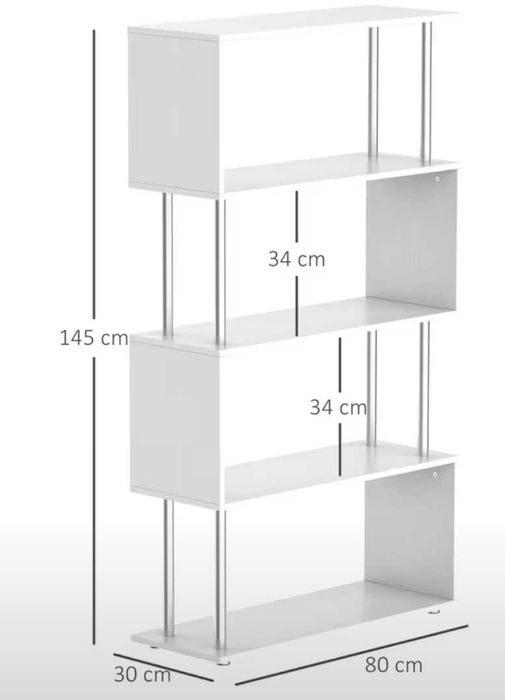 Estante em forma de S