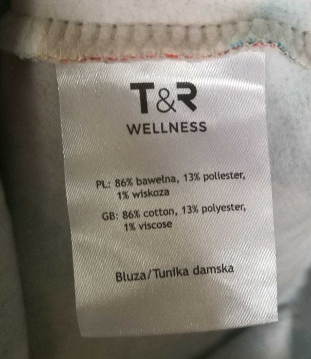 Sukienka dresowa kwiaty XL Tom&Rose