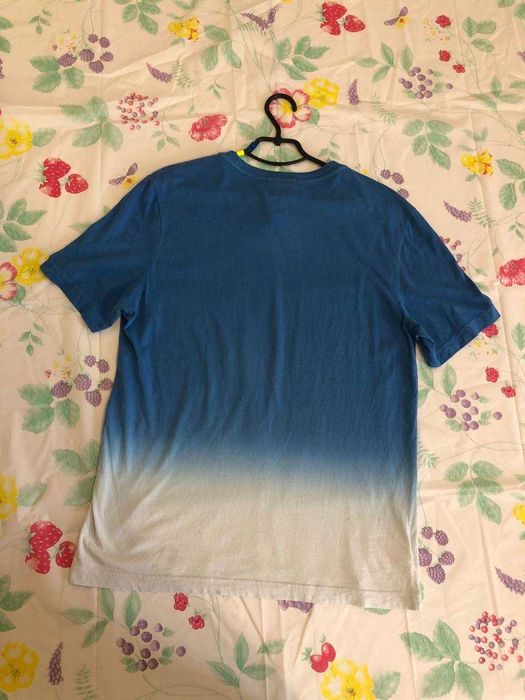 Футболка Lacoste Live оригинал градиент blue/white