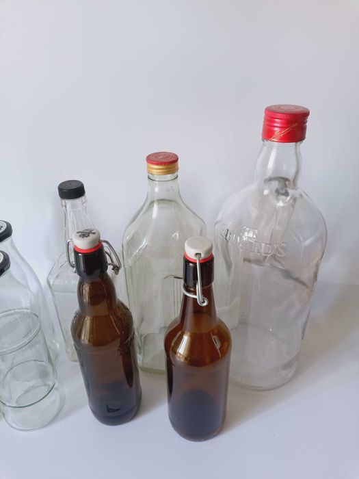 Puste czyste butelki 0,7 1L 1,5L 650ml 700ml do wekowania