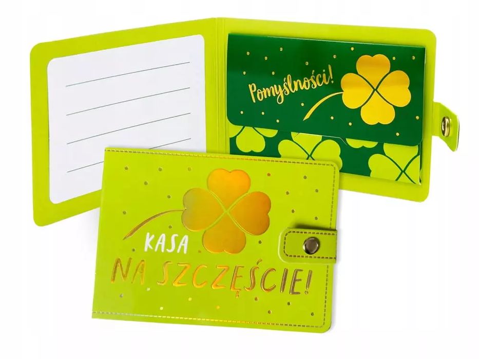 Portfelik POR-012 Kasa na szczęście (koniczyna). Nowy Produkt