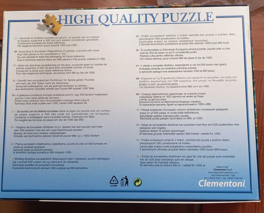 Puzzle 1000 peças