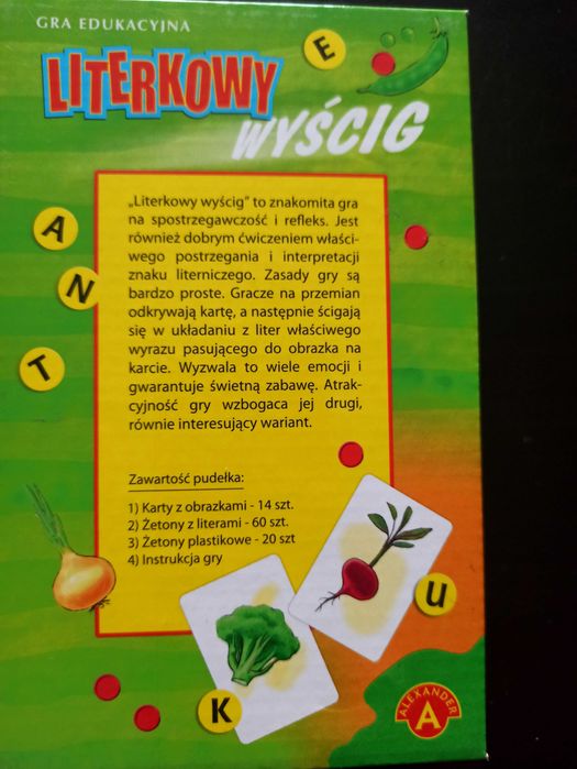 Gra edukacyjna Literkowy Wyścig. Alexander