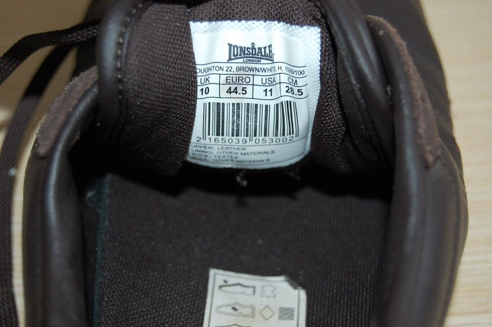 Кроссовки LONSDALE LONDON р.44-45 original ENGLAND