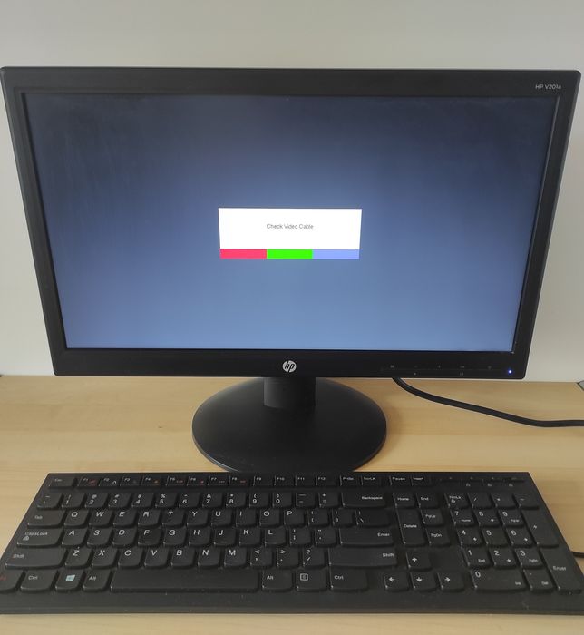 Monitor HP V201a + klawiatura Wrocław Psie Pole • OLX.pl