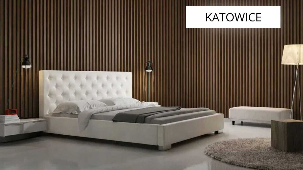 10 LAT GWARANCJI Łóżko tapicerowane ze stelażem metalowym - PRODUCENT