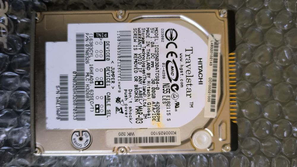 Винчестеры PATA 2'5 дюймів