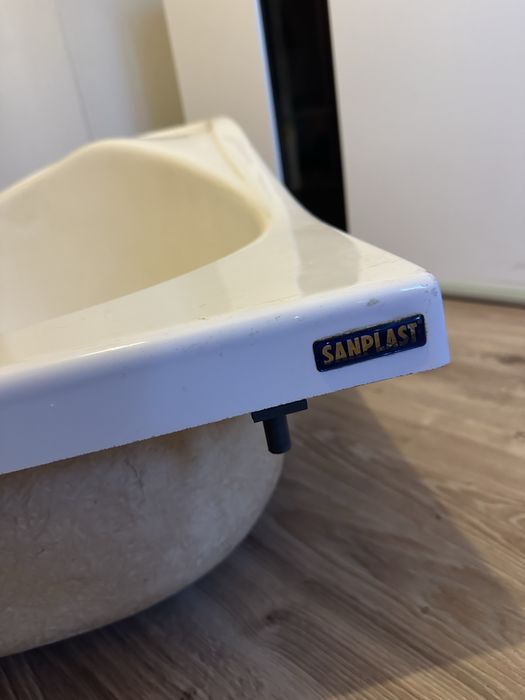 Brodzik prysznicowy gleboki Sanplast 80x80 narozny polokragly