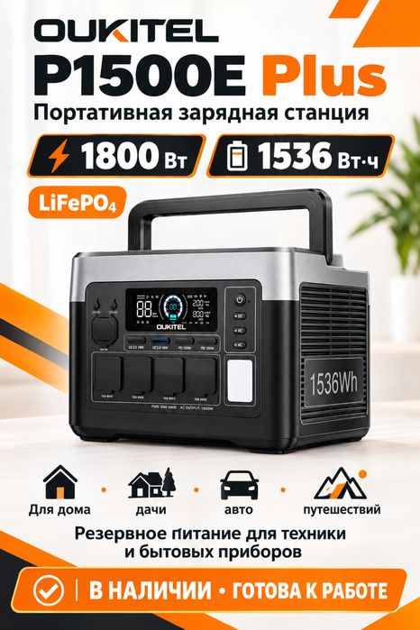 Зарядна станція Oukitel P1500E Plus в наявності