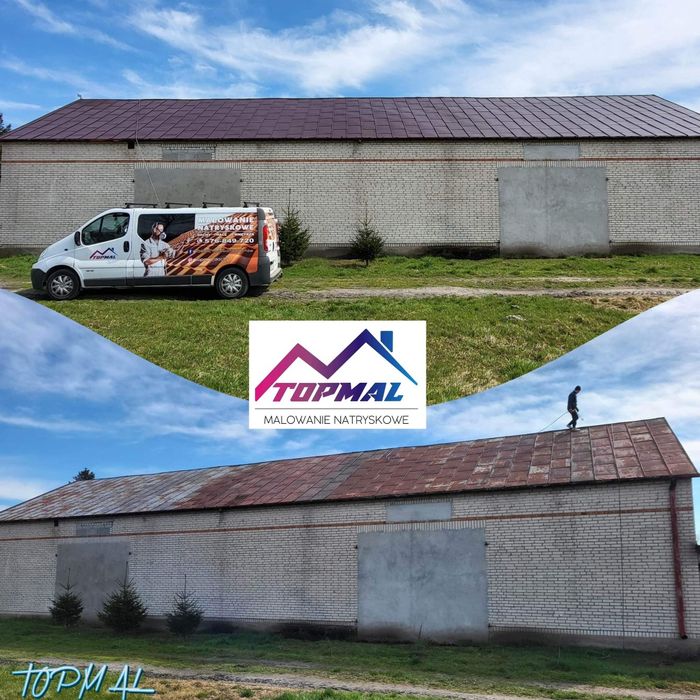 Malowanie natryskowe dachów !!