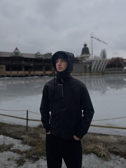 Вітровка C.P. Company чорна та сіра водовідштовхуюча