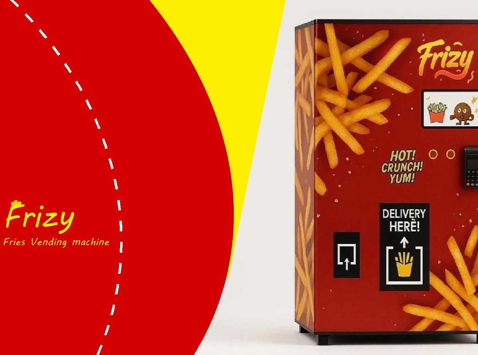 máquina de venda automática de batatas fritas belgas