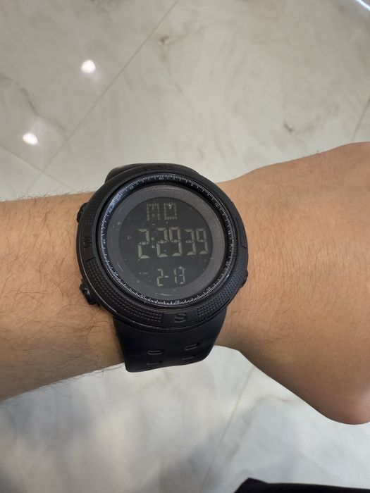 Чоловічий спортивний/тактичний годинник з підсвіткою та будильником