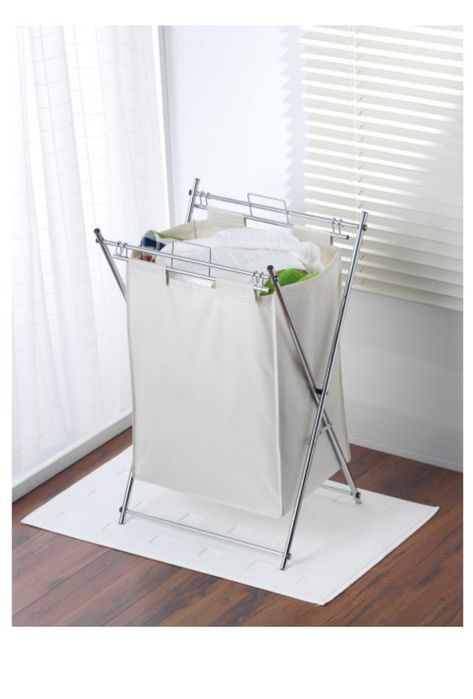 Кошик для білизни Axentia складаний білий 72 х 44 х 34