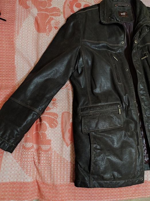 Куртка мужская демисезонная. Кожаная.