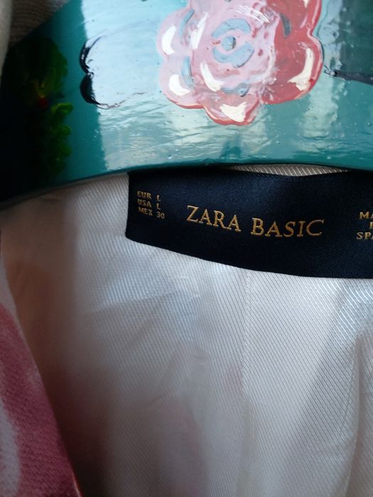 Kurtka / marynarka damska damska krótka  Zara w kwiaty M/ L bawełna Sh