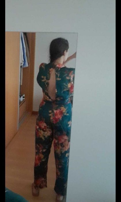 Macacão zara floral