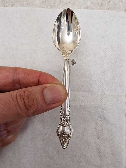 Срібна ложка для кави